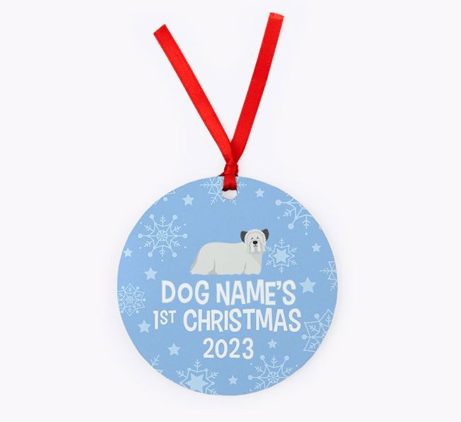 First Christmas 2023: Personalised {breedFullName} Christmas Decoration